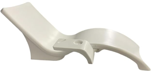 White Lounge Chair Connecting Table